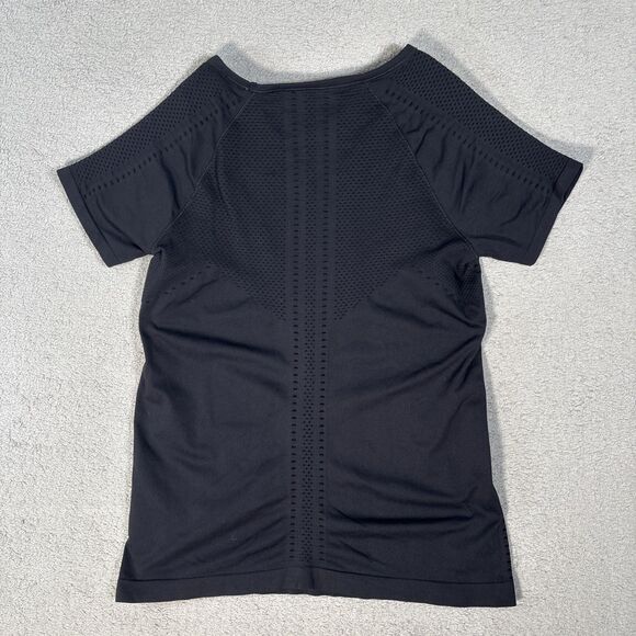 Athleta Foothill T Shirt Women’s Size S Black Vented Workout Outdoors Yoga Basic - Picture 10 of 13